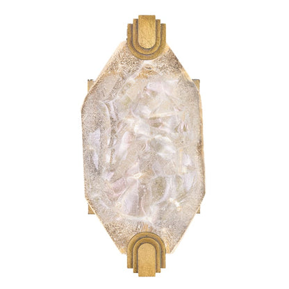 Fine Art Handcrafted Lighting LED Wall Sconce in Gold Leaf Finish from the Allison Paladino Collection