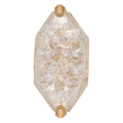 Fine Art Handcrafted Lighting LED Wall Sconce in Gold Leaf Finish from the Allison Paladino Collection