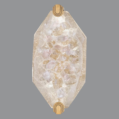 Fine Art Handcrafted Lighting LED Wall Sconce in Gold Leaf Finish from the Allison Paladino Collection