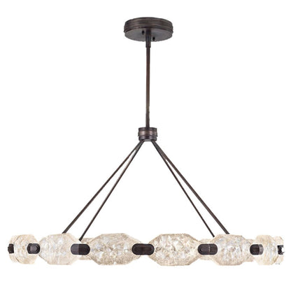 Fine Art Handcrafted Lighting Allison Paladino 32 Light LED Foyer Pendant with Quartz Shades
