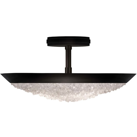 Fine Art Handcrafted Lighting Arctic Halo 3 Light 20" Wide Semi Flush Bowl Ceiling Fixture