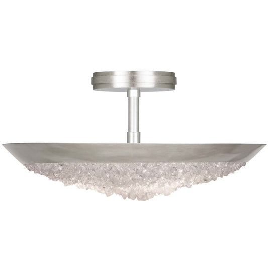 Fine Art Handcrafted Lighting Arctic Halo 3 Light 20" Wide Semi Flush Bowl Ceiling Fixture