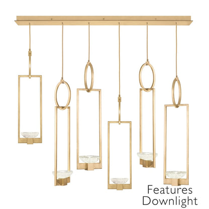 Fine Art Handcrafted Lighting Delphi 48" Wide LED Multi Light Pendant