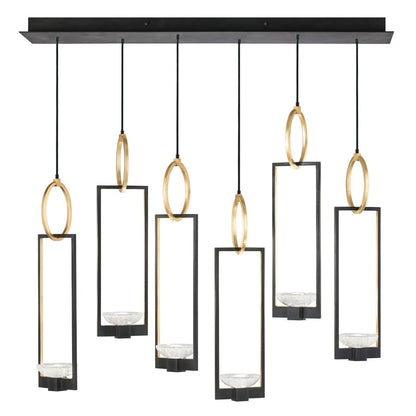 Fine Art Handcrafted Lighting Delphi 48" Wide LED Multi Light Pendant