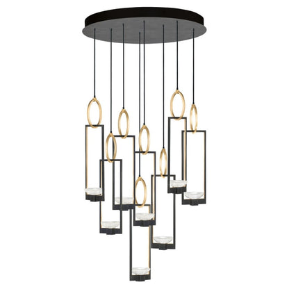 Fine Art Handcrafted Lighting Delphi 34" Wide LED Multi Light Pendant