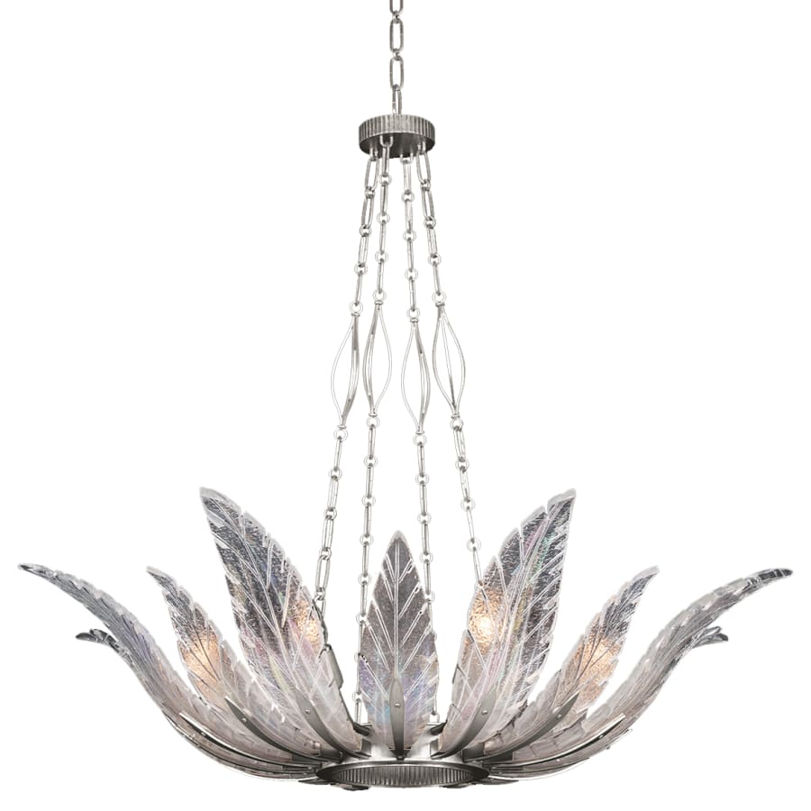 Fine Art Handcrafted Lighting Plume 8 Light 39" Wide Crystal Chandelier