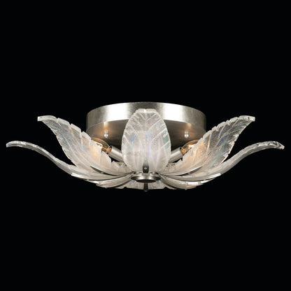 Fine Art Handcrafted Lighting Plume 4 Light 28" Wide Semi-Flush Bowl Ceiling Fixture
