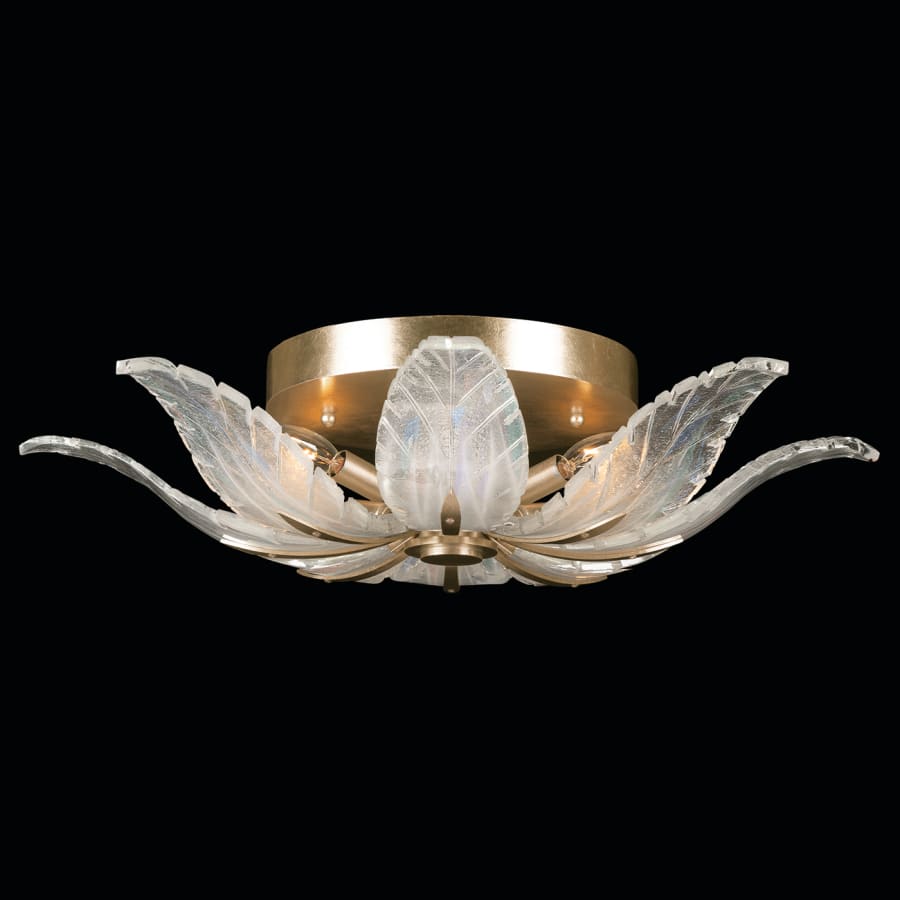 Fine Art Handcrafted Lighting Plume 4 Light 28" Wide Semi-Flush Bowl Ceiling Fixture