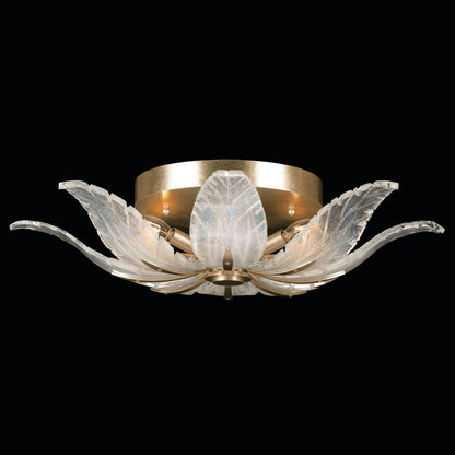 Fine Art Handcrafted Lighting Plume 4 Light 28" Wide Semi-Flush Bowl Ceiling Fixture
