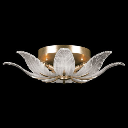 Fine Art Handcrafted Lighting Plume 4 Light 28" Wide Semi-Flush Bowl Ceiling Fixture