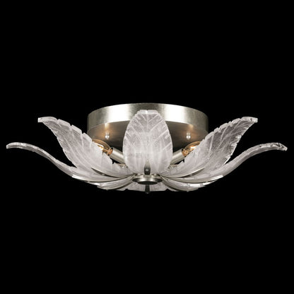 Fine Art Handcrafted Lighting Plume 4 Light 28" Wide Semi-Flush Bowl Ceiling Fixture