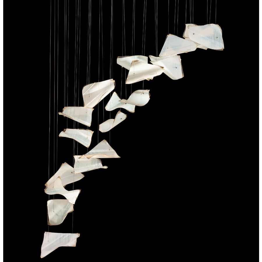 Fine Art Handcrafted Lighting Elevate 8 Light 54" Wide LED Abstract Multi Light Pendant