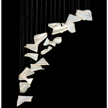 Fine Art Handcrafted Lighting Elevate 8 Light 54" Wide LED Abstract Multi Light Pendant