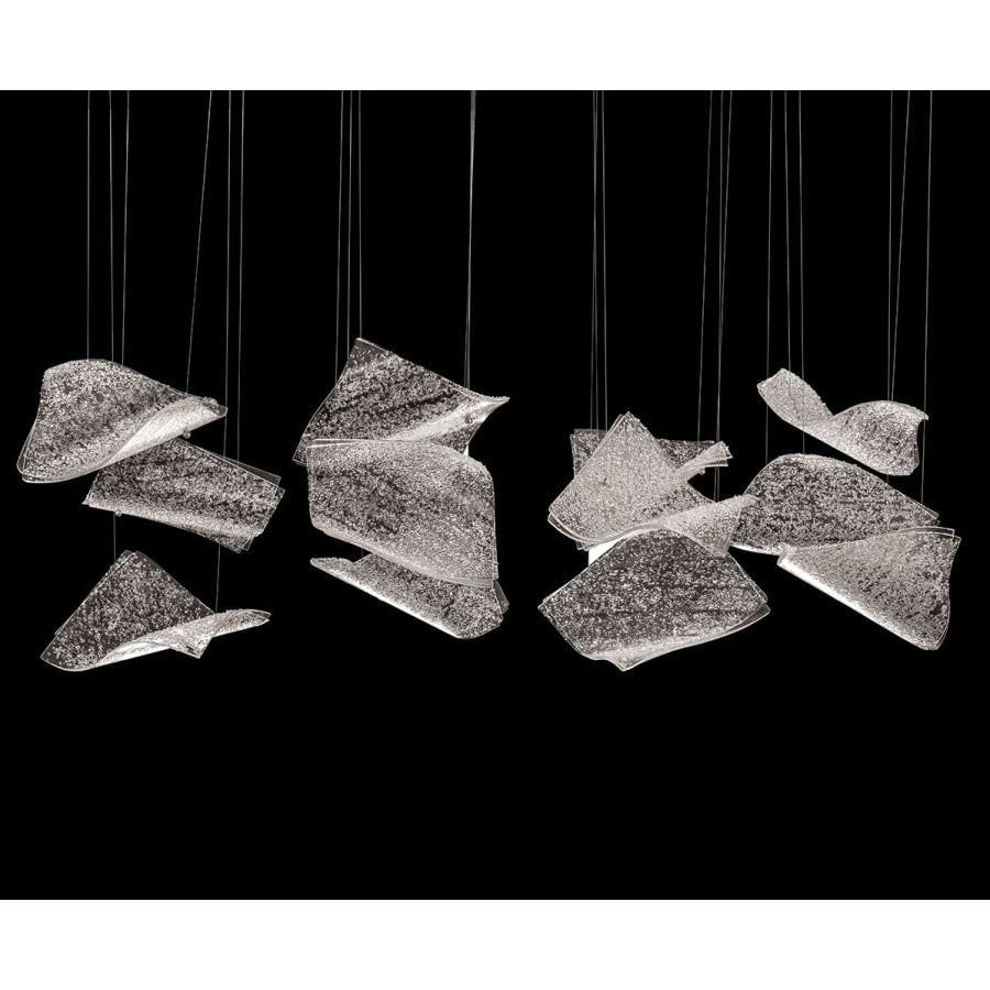 Fine Art Handcrafted Lighting Elevate 6 Light 50" Wide LED Abstract Multi Light Pendant