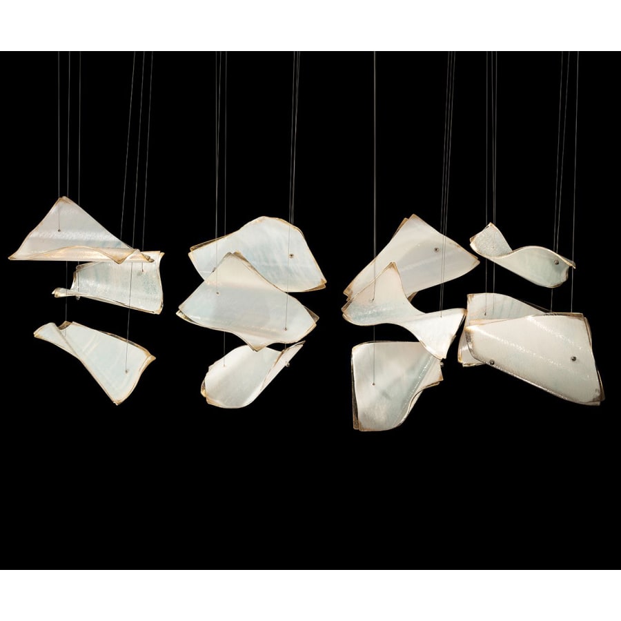 Fine Art Handcrafted Lighting Elevate 6 Light 50" Wide LED Abstract Multi Light Pendant