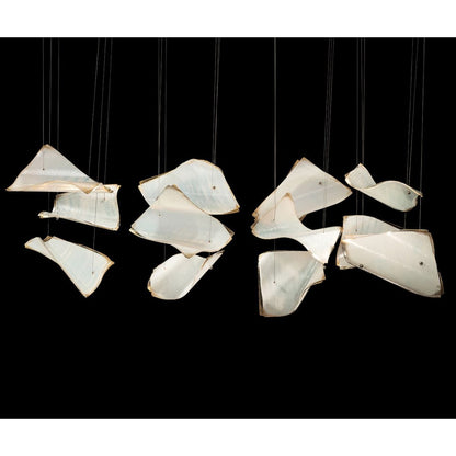 Fine Art Handcrafted Lighting Elevate 6 Light 50" Wide LED Abstract Multi Light Pendant