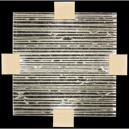 Fine Art Handcrafted Lighting Terra 17" Wide LED Semi-Flush Square Ceiling Fixture