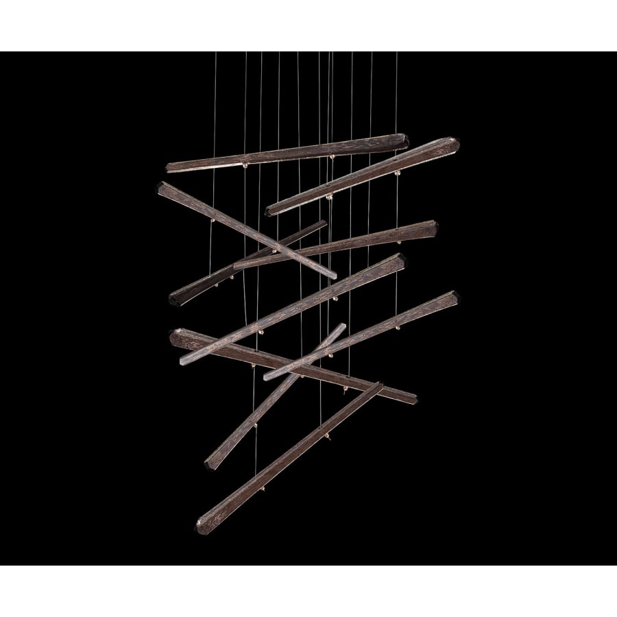 Fine Art Handcrafted Lighting Elevate 3 Light 23" Wide LED Abstract Multi Light Pendant