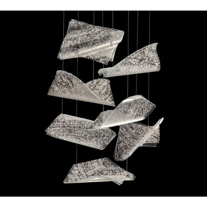 Fine Art Handcrafted Lighting Elevate 3 Light 23" Wide LED Abstract Multi Light Pendant