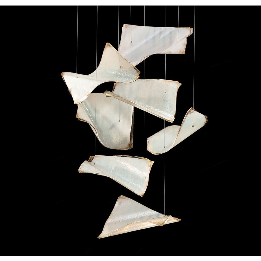 Fine Art Handcrafted Lighting Elevate 3 Light 23" Wide LED Abstract Multi Light Pendant