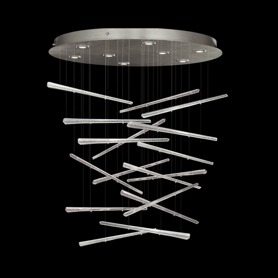 Fine Art Handcrafted Lighting Elevate 8 Light 34" Wide LED Crystal Chandelier
