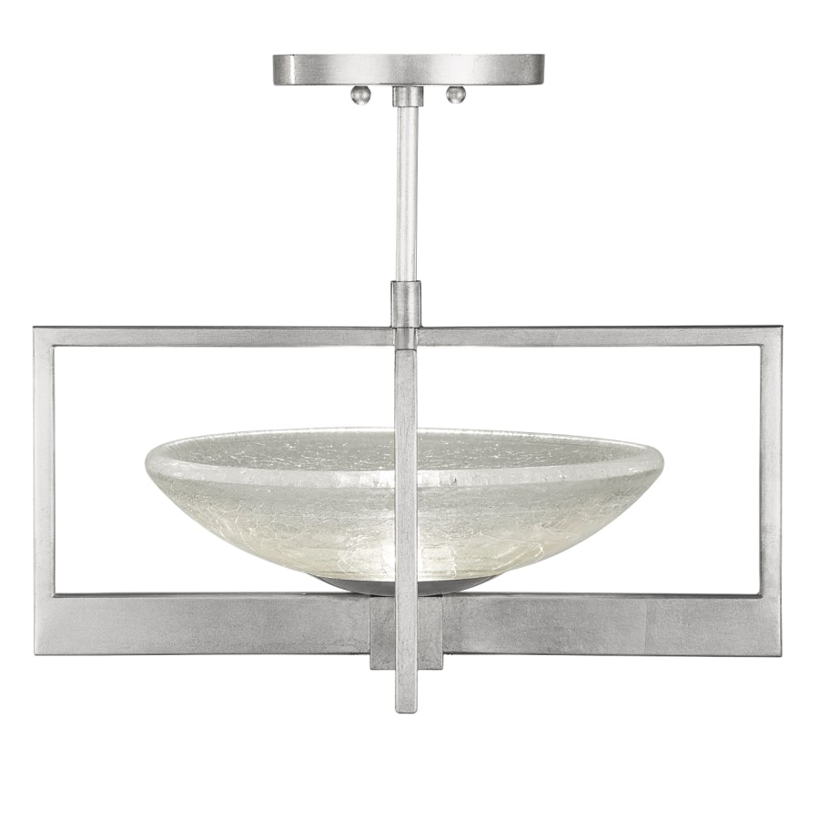 Fine Art Handcrafted Lighting Delphi 18" Wide LED Semi-Flush Bowl Ceiling Fixture