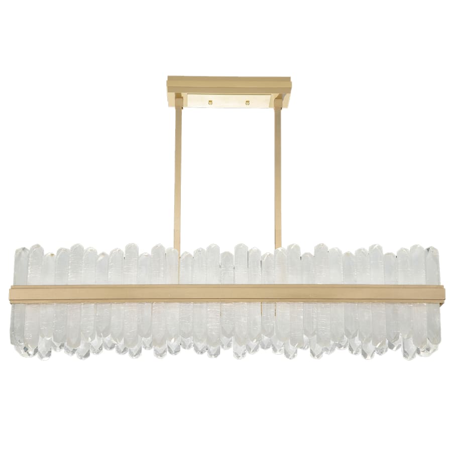 Fine Art Handcrafted Lighting Lior 2 Light 48" Wide LED Crystal Linear Chandelier