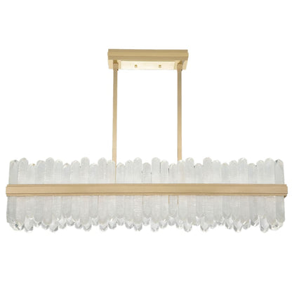 Fine Art Handcrafted Lighting Lior 2 Light 48" Wide LED Crystal Linear Chandelier