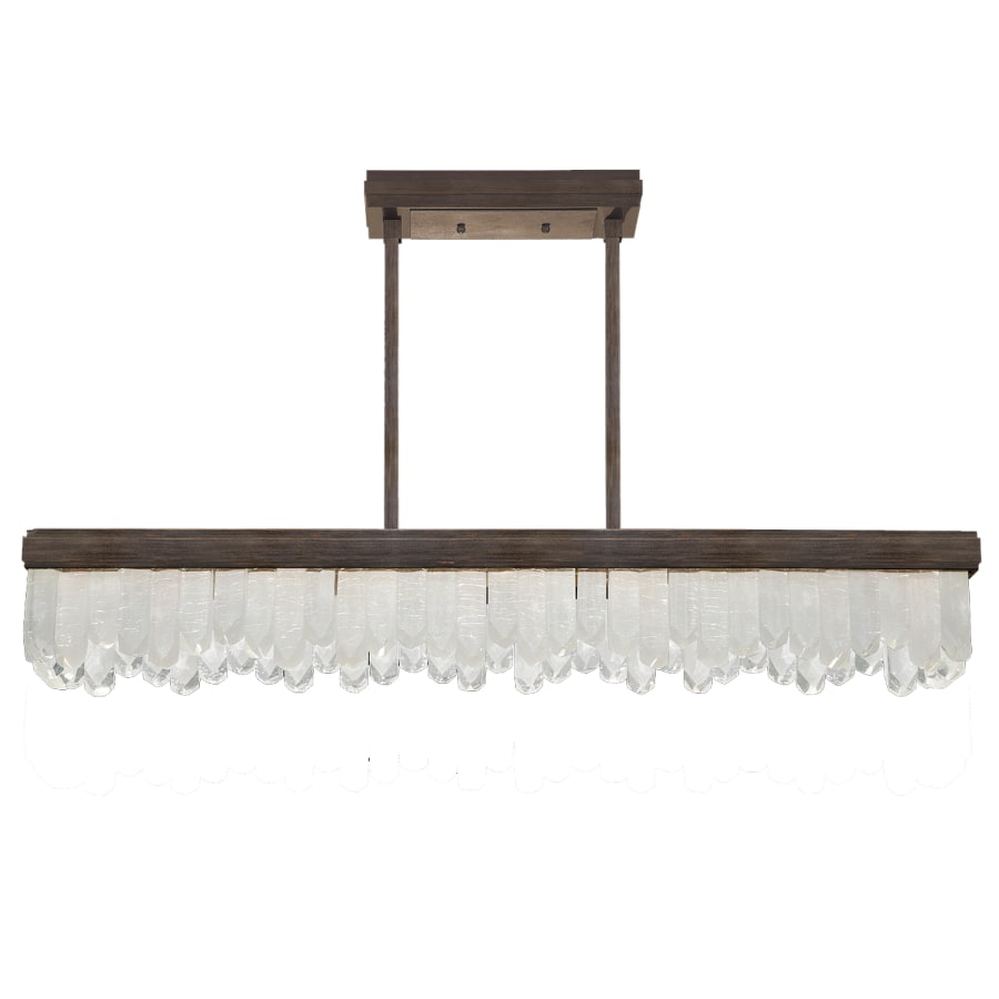 Fine Art Handcrafted Lighting Lior 48" Wide LED Crystal Linear Chandelier