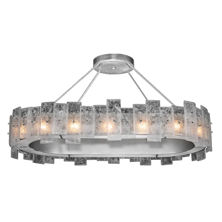 Fine Art Handcrafted Lighting Lunea 16 Light 44" Wide Crystal Linear Chandelier