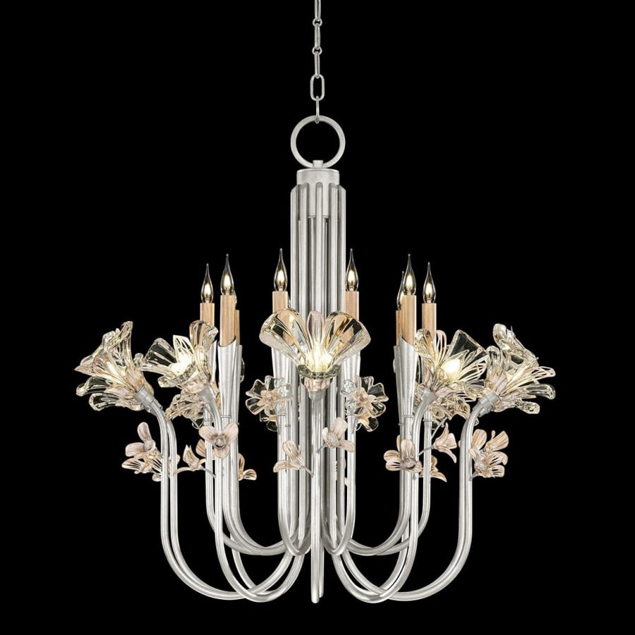 Fine Art Handcrafted Lighting Azu 20 Light 36" Wide Crystal Abstract Chandelier