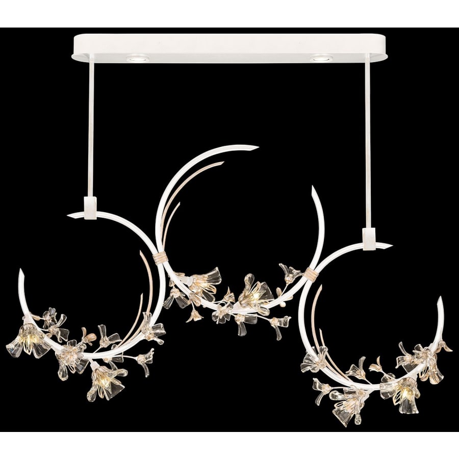 Fine Art Handcrafted Lighting Azu 10 Light 55" Wide Crystal Multi Light Pendant