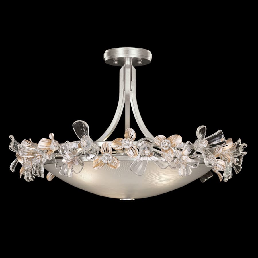 Fine Art Handcrafted Lighting Azu 3 Light 25" Wide Semi-Flush Bowl Ceiling Fixture