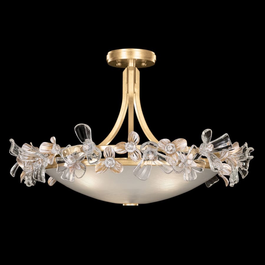 Fine Art Handcrafted Lighting Azu 3 Light 25" Wide Semi-Flush Bowl Ceiling Fixture