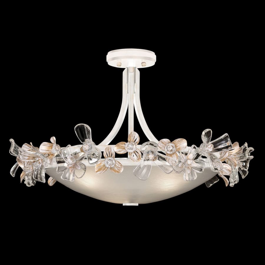 Fine Art Handcrafted Lighting Azu 3 Light 25" Wide Semi-Flush Bowl Ceiling Fixture