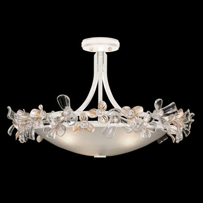 Fine Art Handcrafted Lighting Azu 3 Light 25" Wide Semi-Flush Bowl Ceiling Fixture