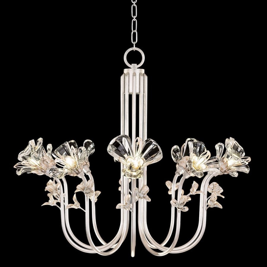 Fine Art Handcrafted Lighting Azu 10 Light 36" Wide Crystal Abstract Chandelier