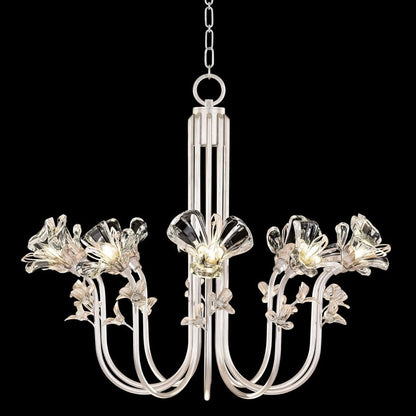 Fine Art Handcrafted Lighting Azu 10 Light 36" Wide Crystal Abstract Chandelier