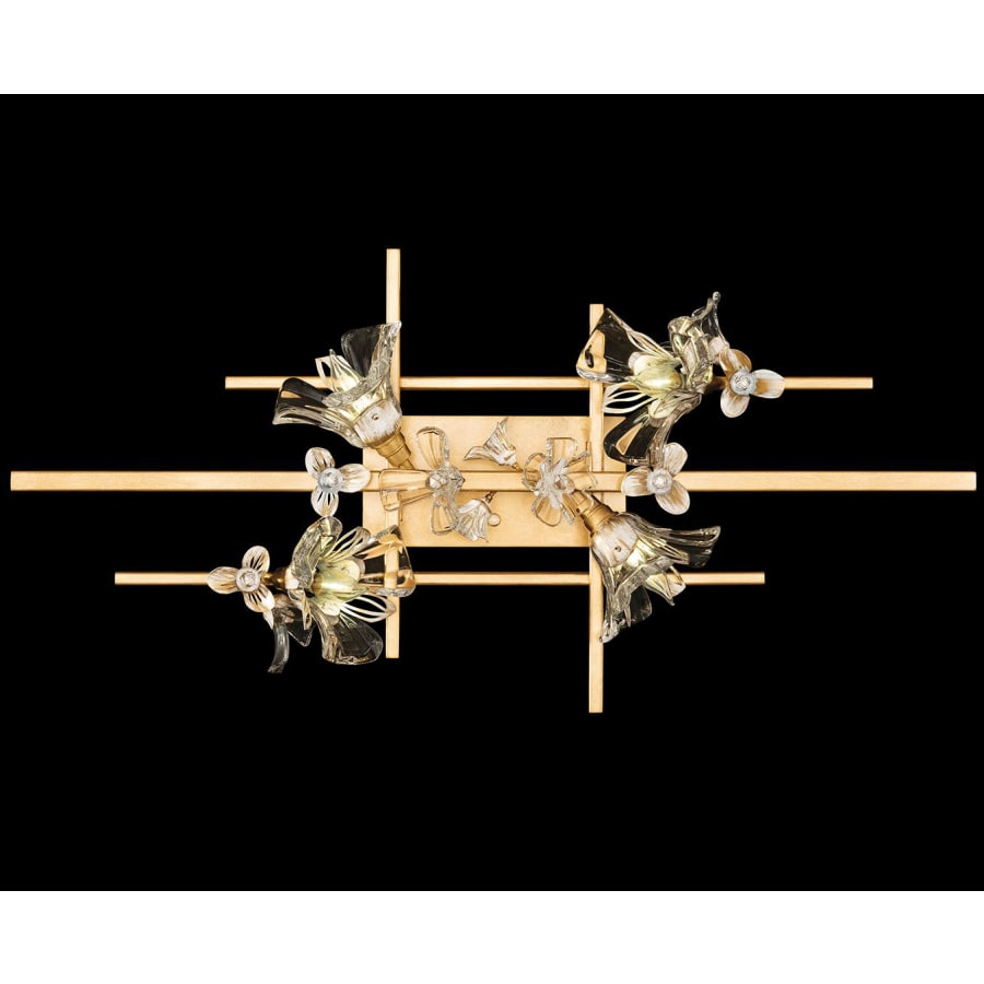 Fine Art Handcrafted Lighting Azu 4 Light 35" Wide Semi-Flush Ceiling Fixture