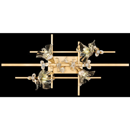 Fine Art Handcrafted Lighting Azu 4 Light 35" Wide Semi-Flush Ceiling Fixture