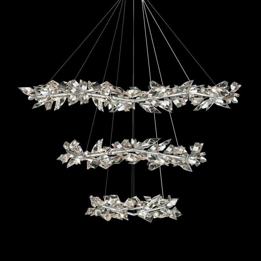 Fine Art Handcrafted Lighting Foret 35 Light 71" Wide Crystal Ring Chandelier