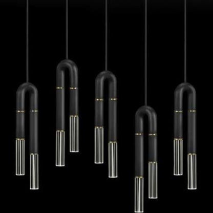 Fine Art Handcrafted Lighting Antonia 10 Light 52" Wide LED Crystal Linear Pendant
