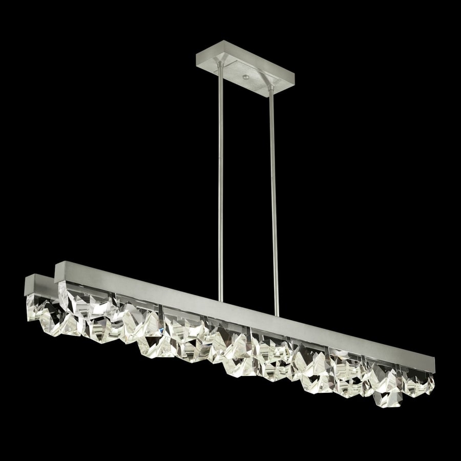 Fine Art Handcrafted Lighting Strata 55" Wide LED Crystal Linear Pendant