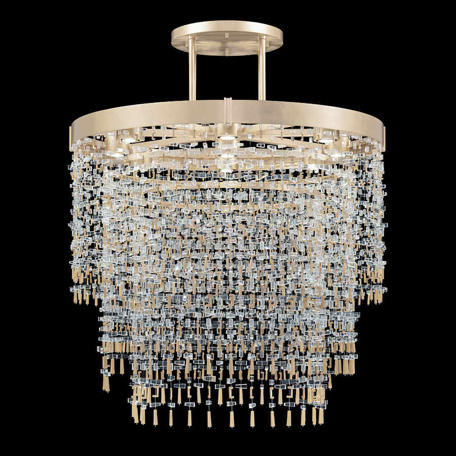 Fine Art Handcrafted Lighting Capri 9 Light 45" Wide LED Crystal Pendant
