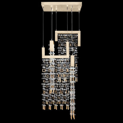 Fine Art Handcrafted Lighting Capri 22" Wide LED Crystal Multi Light Pendant