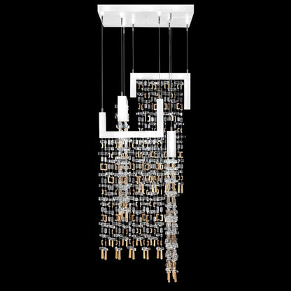 Fine Art Handcrafted Lighting Capri 22" Wide LED Crystal Multi Light Pendant