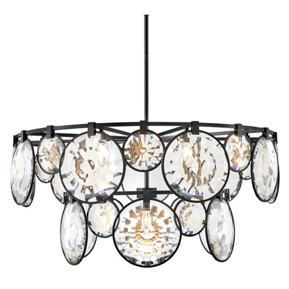 Fredrick Ramond Nala 15 Light 40" Wide Crystal Waterfall Chandelier