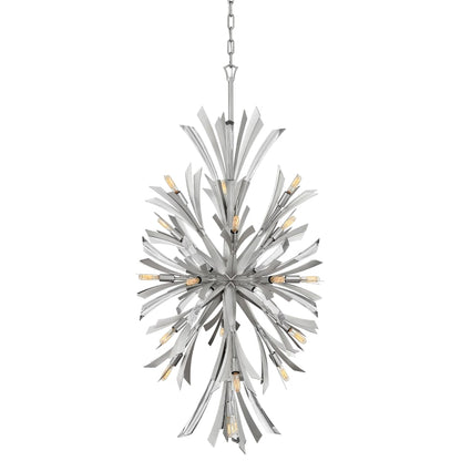 Fredrick Ramond Vida 19 Light 24" Wide Crystal Abstract Chandelier