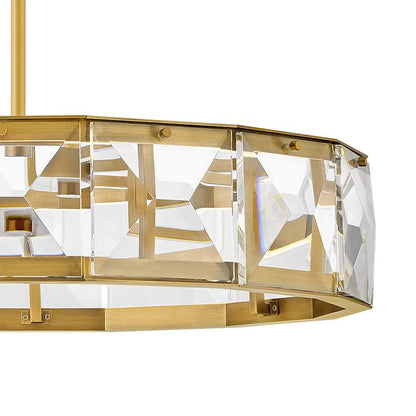 Fredrick Ramond Jolie 30" Wide LED Crystal Drum Chandelier