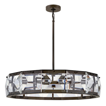 Fredrick Ramond Jolie 30" Wide LED Crystal Drum Chandelier